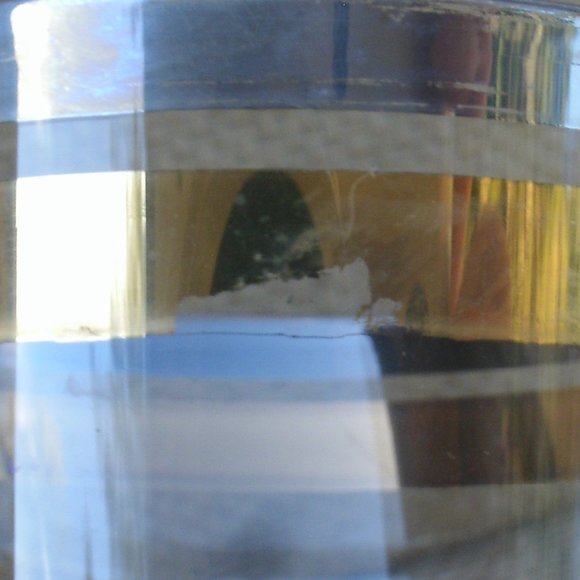 Vintage Krosno Silver & Gold Band Wine Glass Set of 2 - Picture 14 of 16